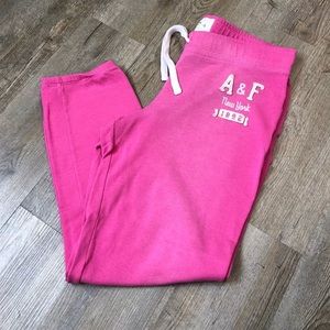 Abercrombie & Fitch Pink Jogger Sweatpants